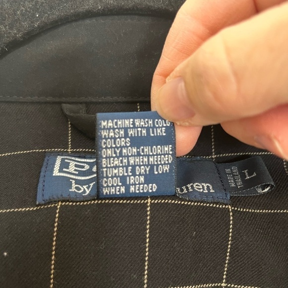 POLO RALPH LAUREN Black Poplin Jacket - Picture 6 of 7